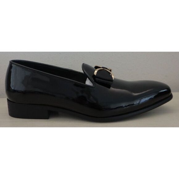 Moretti Black Label M31720 Men Sz 8 Black Patent Leather Dylan Dress Shoes - Picture 5 of 12